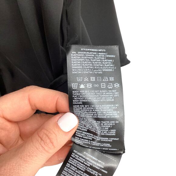 Guess Eco Alya Dress Black Size Large NWOT $118 MSRP - Picture 7 of 9